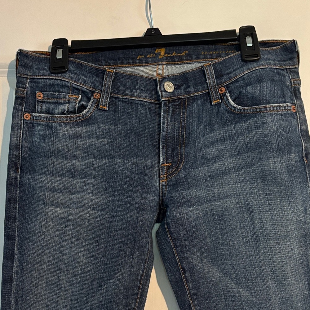 7 For All Mankind Indigo Straight Leg Jeans
